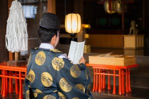 結婚奉告祭の神社